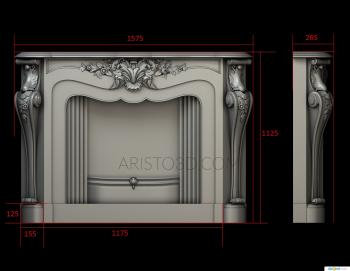 Fireplaces (KM_0226) 3D model for CNC machine